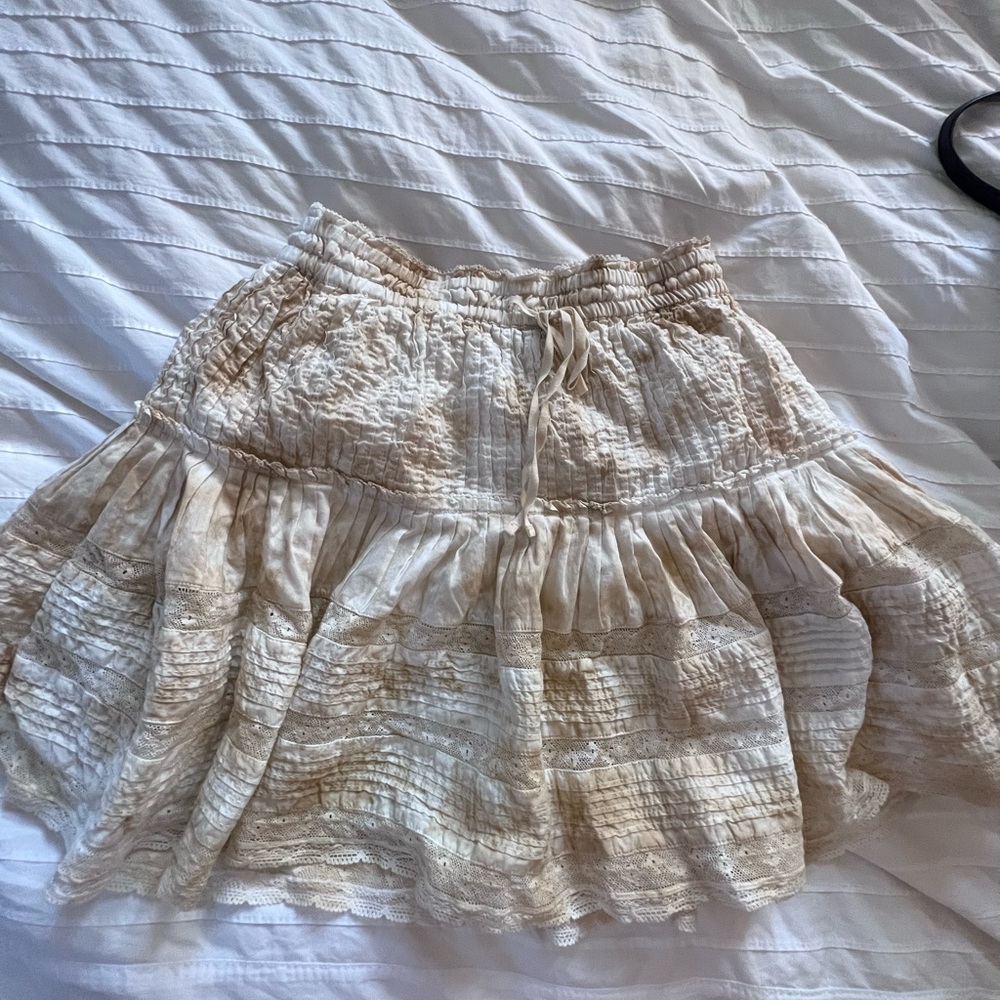 Unsubscribed ruffle mini skirt